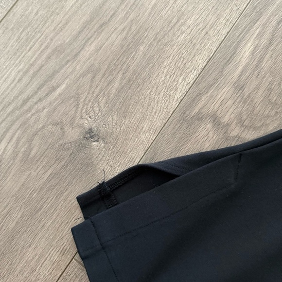 Abercrombie & Fitch Black Split Hem High Rise Pintock Stretch Bootcut Trousers - Picture 3 of 6